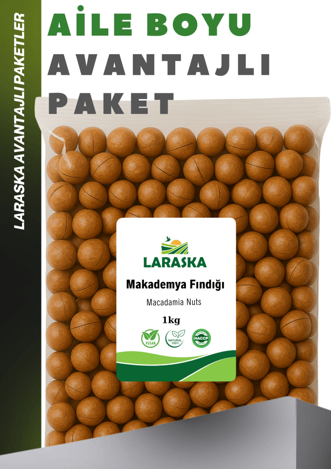 Kabuklu Kavrulmuş Makademya Fındığı 1kg Macadamia Nuts in Shell