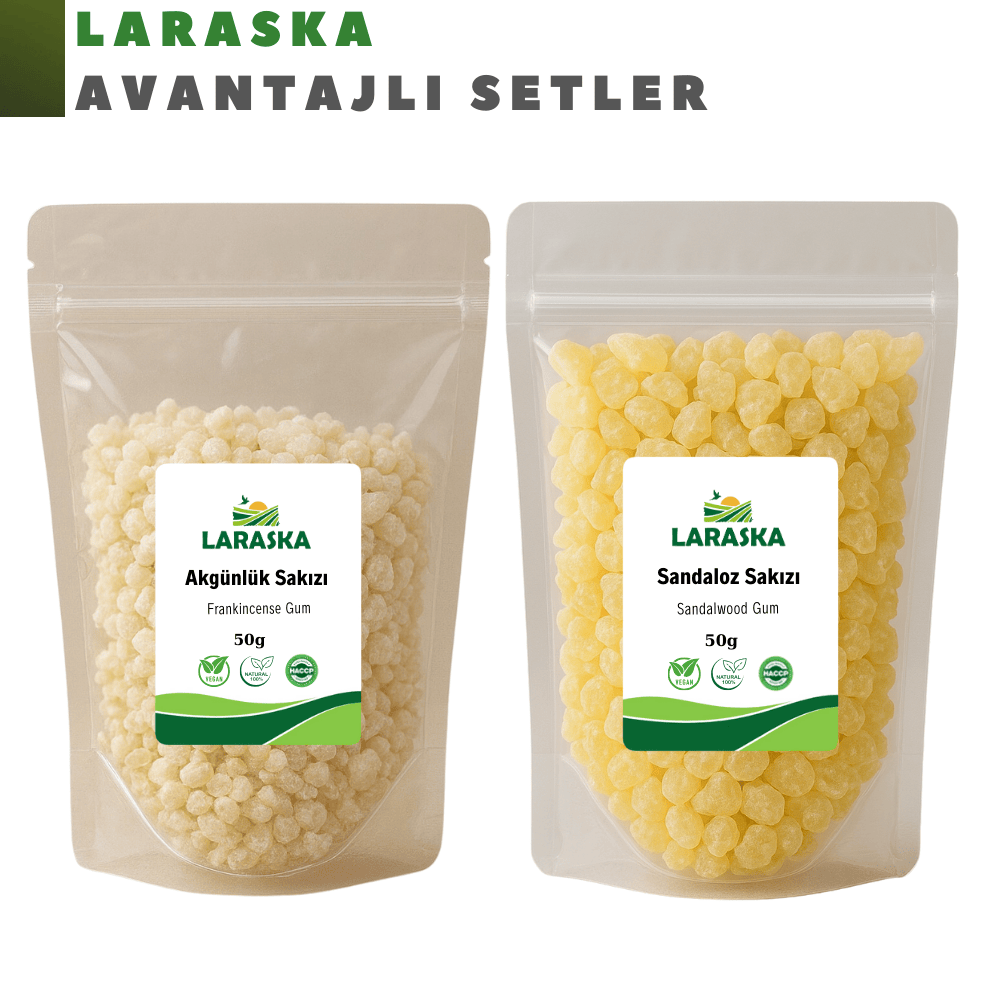Akgünlük Sakızı 50g Sandaloz Sakızı 50g Set Avantajlı