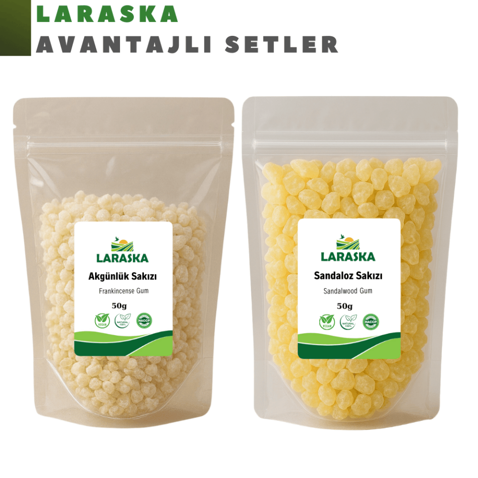 Akgünlük Sakızı 50g Sandaloz Sakızı 50g Set Avantajlı