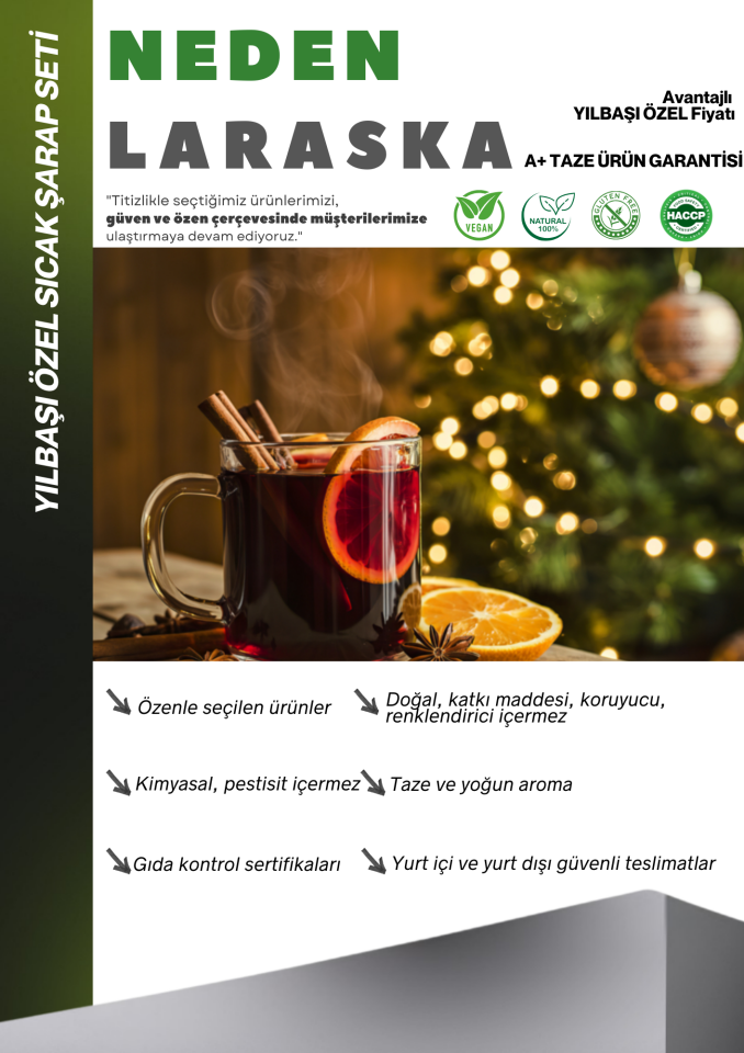 2 adet Premium Sıcak Şarap Seti 50g Wine Spice 50g Yılbaşı Seti Özel