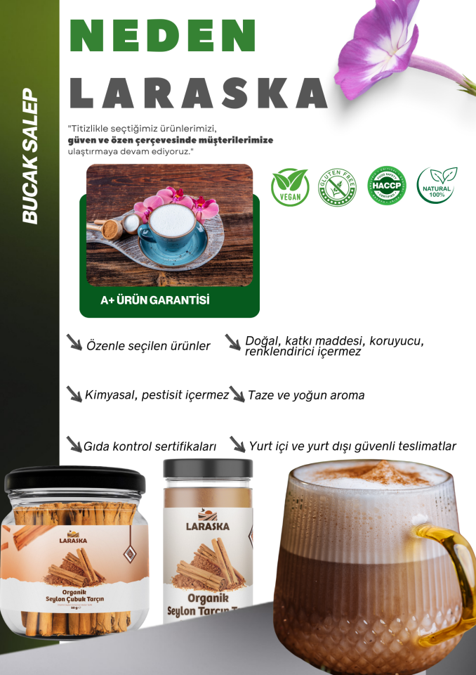 Saf Bucak Salep 50g - Raw Sahlep