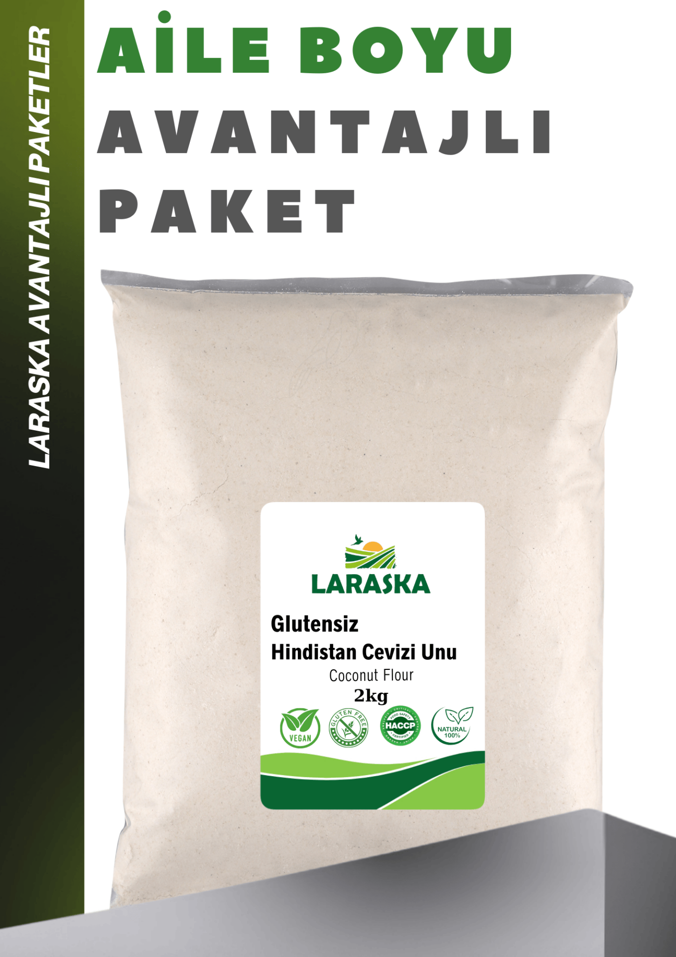 Glutensiz Hindistan Cevizi Unu 2kg - Coconut Flour Gluten Free