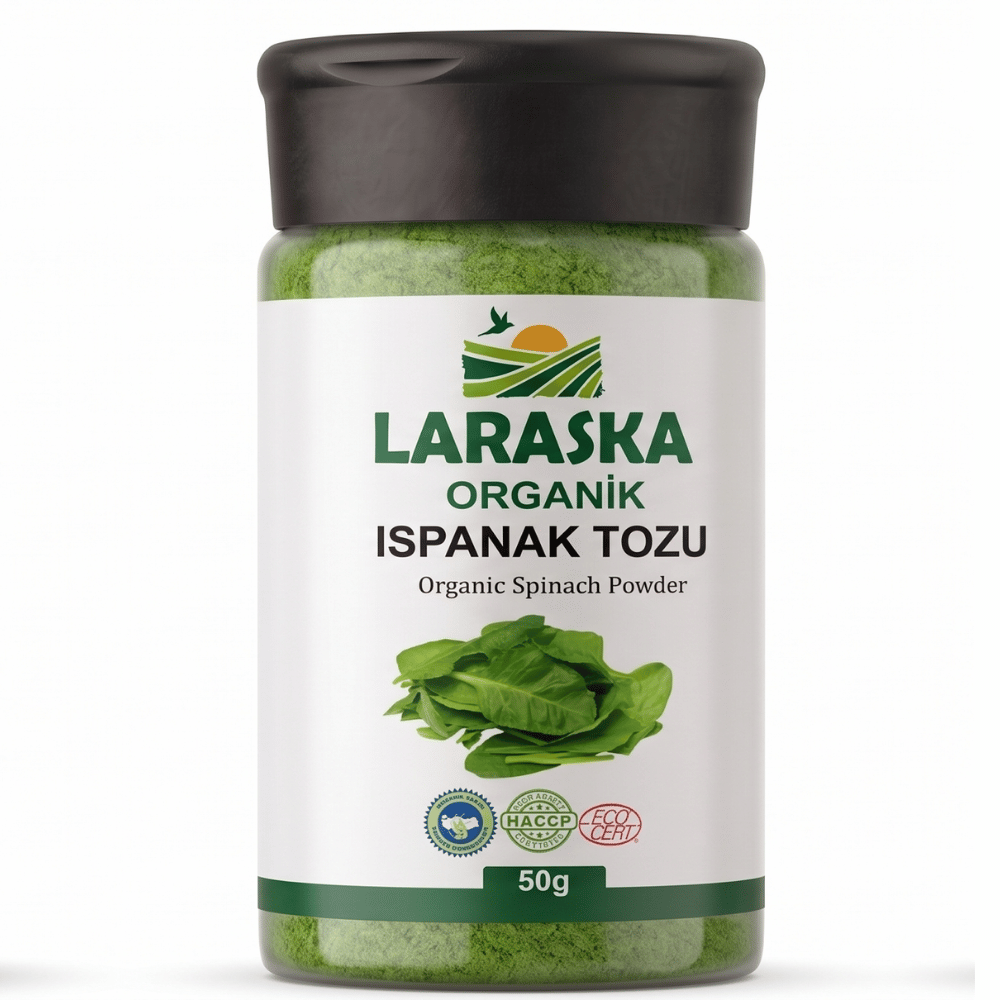 Organik Ispanak Tozu 50g Organic Spinach Powder