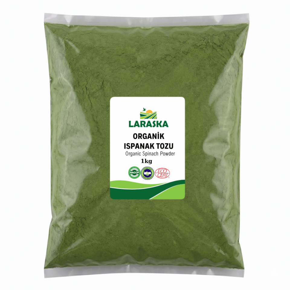 Organik Ispanak Tozu 1kg Organic Spinach Powder
