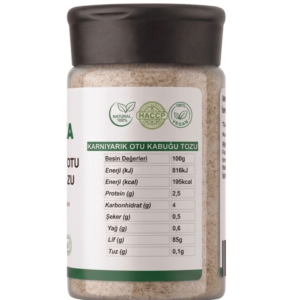 Karnıyarık Otu Kabuğu Tozu 500g Psyllium Husk Powder