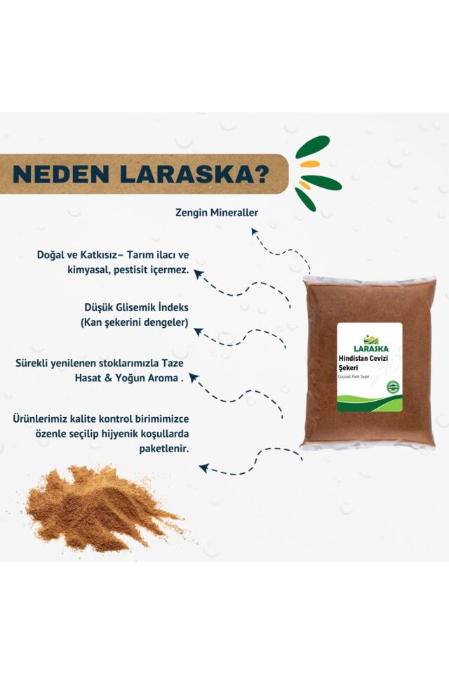 Hindistan Cevizi Şekeri 500g Glutensiz Vegan - Coconut Palm Sugar 500g