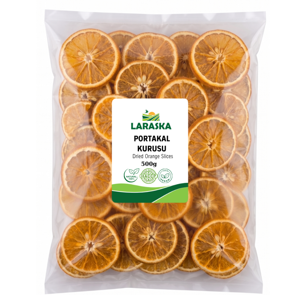 Kurutulmuş Portakal Dilimi 500g - Dried Orange Slices