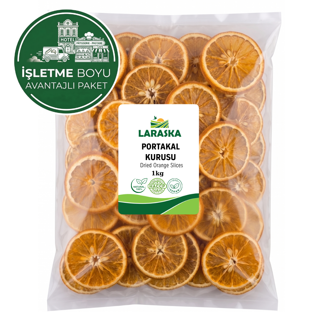 Kurutulmuş Portakal Dilimi 1kg - Dried Orange Slices