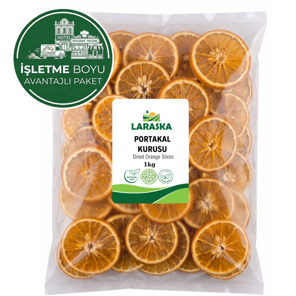 Kurutulmuş Portakal Dilimi 1kg - Dried Orange Slices