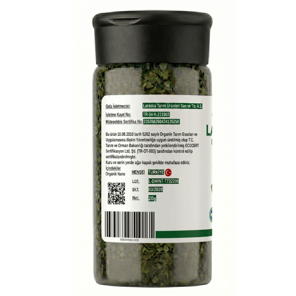 Organik Nane 20g - Organic SpearMint 50g