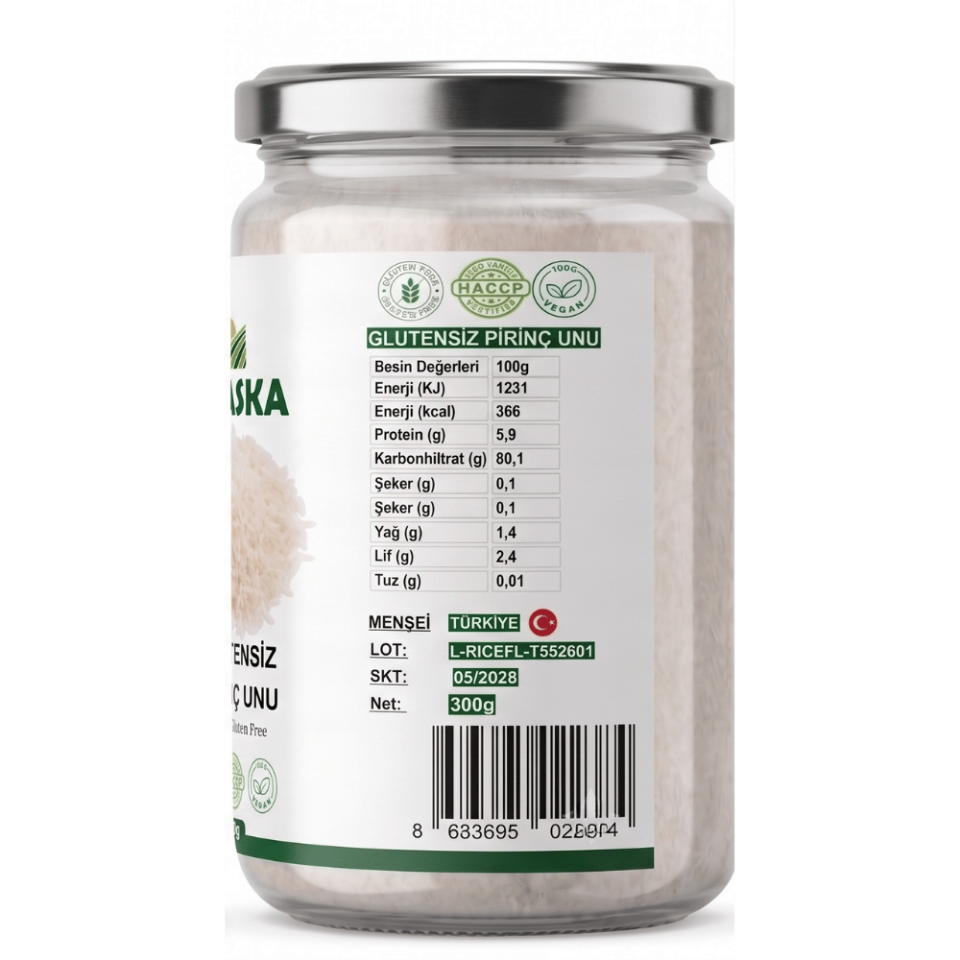 Glutensiz Pirinç Unu 300g Rice Flour